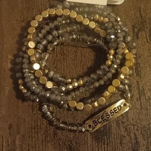 "BLESSED" Set Of 6 Bracelets